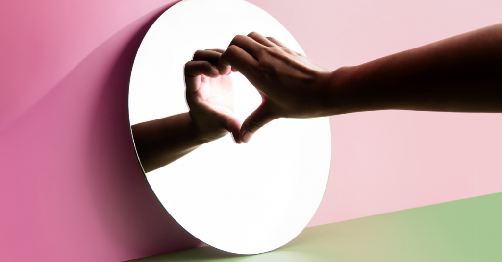 finding myself, mirror, self love